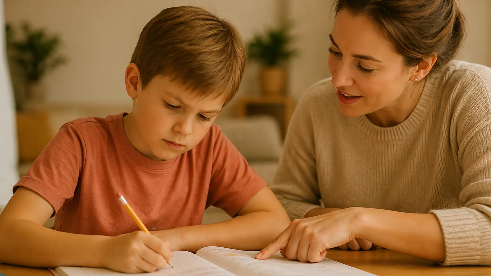 Student receiving structured tutoring support in Milton Keynes