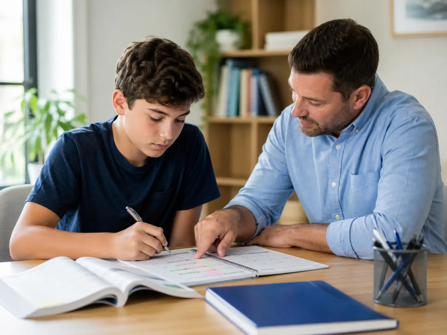 Student building study habits