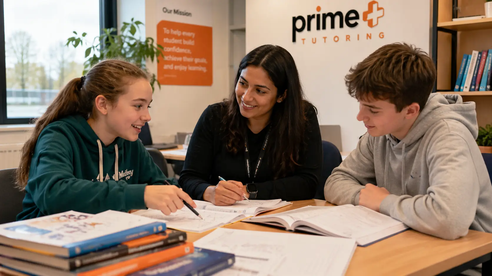 GCSE student receiving structured support